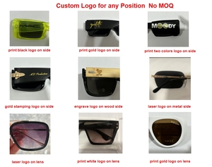 Gafas de Sol Retro Polarizadas con Montura Rectangular de Acetato, Protección UV400, Diseño de Marca para Hombre y Mujer, Logotipo Personalizado - Product Image 6