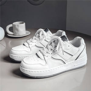 Custom <strong>Mens</strong> <strong>White</strong> Shoe Breathable Trendy and Versatile Niche Advanced Thick Soled Sneakers With Campus Style Low Cut Board Shoes - Product Image 3