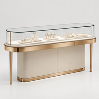 Vitrine d'exposition haut de gamme pour bijoux et produits en verre, avec designs 3D gratuits, table de présentation pour jade et diamants, vitrine de boutique