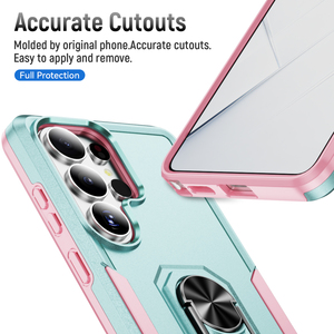 360 °   Custodia con Supporto ad Anello Magnetico per Samsung Galaxy S26 Ultra S25 Edge S24 S23 FE S22 <span class=keywords><strong>S21</strong></span> Plus A56 A16 A15 A06 A07 A17 - Product Image 5