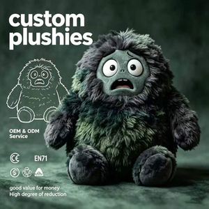 Muñeco de Peluche de Monstruo Personalizado al por Mayor, Juguete de Peluche de Alta Fidelidad, Servicio OEM ODM con Certificación CE EN71 - Product Image 1
