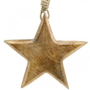 Ornements suspendus faits à la main modernes <span class=keywords><strong>en</strong></span> <span class=keywords><strong>bois</strong></span>, forme étoile, pour la cuisine, la chambre, le salon, décoration <span class=keywords><strong>de</strong></span> Noël, <span class=keywords><strong>pas</strong></span> chers, festifs - Product Image 2