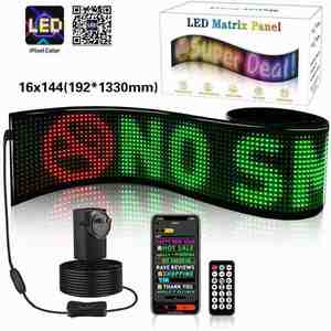 Panel de Matriz LED, Luces de Ojos de Demonio, Pantalla Flexible de 12V 10W para Ventanas de Automóviles, LED Programable Grande y Flexible para Camiones - Product Image 3