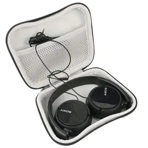 Supplier Custom Logo Size Multi Zipper Headphone Hard Shell Case EVA Bag