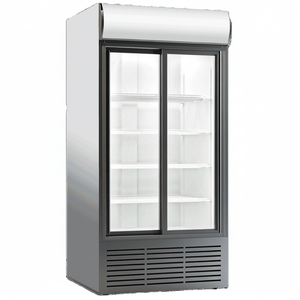 Refrigerador vertical para bebidas, puerta de vidrio doble, 948 L, Comercial - Product Image 2