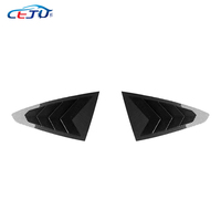 2PCS Persiennes de fenêtre arrière Décoration Spoiler Car Scoop Persiennes Latérales Vent Autocollants de voiture pour MG7