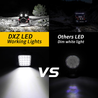Barre lumineuse mini DXZ H-MINI-F-3030-16 16 LED 48W étanche LED blanc 4x4 SUV tout-terrain ATV UTV Wrangler 9-80V universelle 1 an