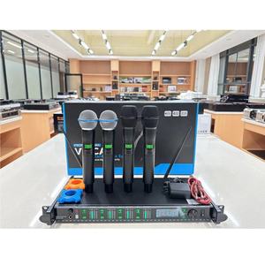 RIY-0321 4チャンネルUHFワイヤレスマイク真の多様性200周波数ポイントワイヤレスマイク - Product Image 2