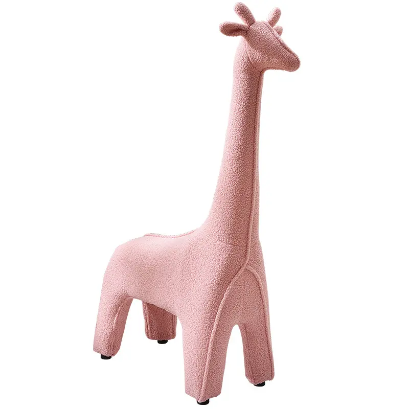 Sièges d'animaux créatifs chaises inspiration nouveauté mignon girafe en forme de tabouret pour enfants pour la maison salon tabouret chambre