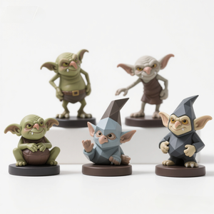 Figuritas de poliresina Goblin-Estatuas de fantasía hechas a mano con efectos de brillo y mica, color personalizado y logotipo - Product Image 2
