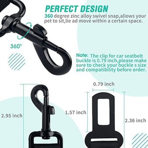 Retractable Safety Car Seat <strong>Belt</strong> Leash <strong>for</strong> <strong>Dog</strong> Travel Leash With Metal Buckle <strong>Dog</strong> Car <strong>Belt</strong> - Product Image 4