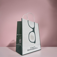 Offre Spéciale kraft recyclé sacs en papier pour lunettes logo personnalisé vecteur optique sacs lunettes sac en papier