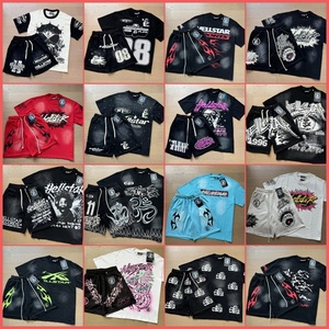 Foreign Trade Cross-border Wholesale Hip Hop Vintage <b>Animal</b> Print Summer <b>Men</b> Crew Neck Loose Short-sleeve Eco-friendly 300 Grams - Product Image 6