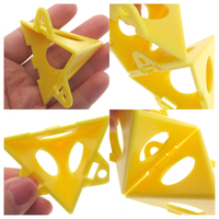 Lot de 10 supports triangulaires en plastique pour peinture, mini-stand en forme de cône, support pyramidal, socle de peinture pour menuisier et peintre