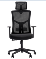 Chaise de bureau à dossier haut en maille ergonomique au design moderne avec matériau en tissu élévateur de transfert