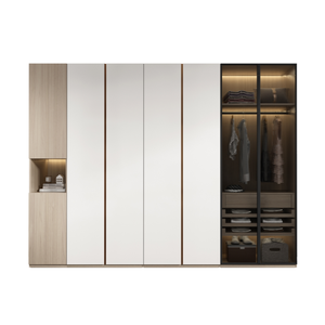 Modern Walk in <strong>Closet</strong> Wardrobe Para Habitacion Custom Systems Design Wood Bedroom Cupboards for Bedroom Open Wardrobe - Product Image 2