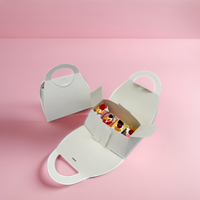 Boîte d'emballage de gâteau de beignet et de boîte à biscuits de nouveau design de haute qualité avec poignée