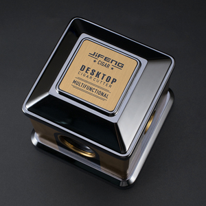 Jifeng JF-J73 Sang Trọng Kim Loại Vuông Đa-Chức Năng Press-Type Tabletop Xì gà Cắt 4 Bên Lưỡi Khác Nhau Cho Xì gà Cửa Hàng - Product Image 3