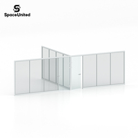 SpaceUnited Glass Partition Wall Office Movable Wall Divider Modern Modular System