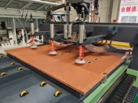 Machine de découpe CNC à alimentation automatique linéaire ATC pour le nesting, équipement de travail du bois pour la production de meubles, portes et panneaux de placards