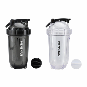 Shaker Bottle Clear Protein Shaker <strong>Cup</strong> with Mixing Ball Leak-Proof Extra-Durable Gym Bottle <strong>for</strong> <strong>Work</strong> Out - Product Image 6