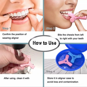Bâton à mâcher orthodontique en forme de Y, silicone de qualité alimentaire, haute élasticité, anti-tension pour les dents, molaires orthodontiques, résistant aux morsures - Product Image 1