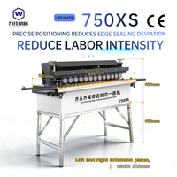 Machine intégrée de ponçage et de découpe automatique des bords Wanjia 750XS, certifiée CE, équipement de travail du bois de haute précision