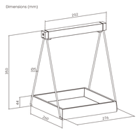 Système de jardinage intérieur HGS09-2CB avec plateau LED pour plantes, support et kit d'éclairage de croissance pour la décoration de bureau à domicile et la création de jardin.