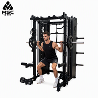 Rack de musculation multifonctionnel professionnel robuste de qualité supérieure avec Smith Machine pour salle de sport à domicile et studio de fitness
