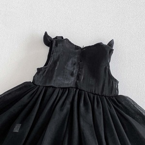Tutina Estiva Nera 2026 per Bambina con Fiocco in Tulle e <span class=keywords><strong>Vestito</strong></span> - Product Image 5