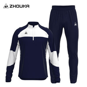 Felpa personalizzata abbigliamento sportivo 1/4 quarto con Zip Pullover tuta da Jogging Unisex <span class=keywords><strong>calcio</strong></span> abbigliamento da <span class=keywords><strong>calcio</strong></span> Set tute da <span class=keywords><strong>calcio</strong></span> per uomo - Product Image 2