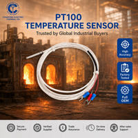 Sonde de température PT100 étanche, sonde RTD en platine résistante à la corrosion pour la surveillance des liquides et des gaz