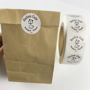 <span class=keywords><strong>Pacchetto</strong></span> di rotoli per la stampa di etichette in vinile con adesivi rotondi personalizzati impermeabili - Product Image 5