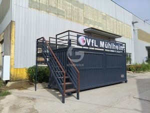 ครัวสำเร็จรูปพร้อมอุปกรณ์ ตู้คอนเทนเนอร์เหล็กสำหรับร้านอาหาร ใช้ได้กับบ้านและวิลล่า - Product Image 4