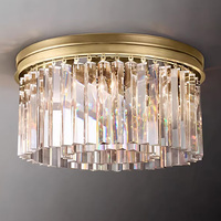 Lámpara de Techo de Cristal Dorado de Diseño, Lámpara LED Moderna de Lujo para el Hogar, Iluminación para Hoteles y Villas, Personalizable