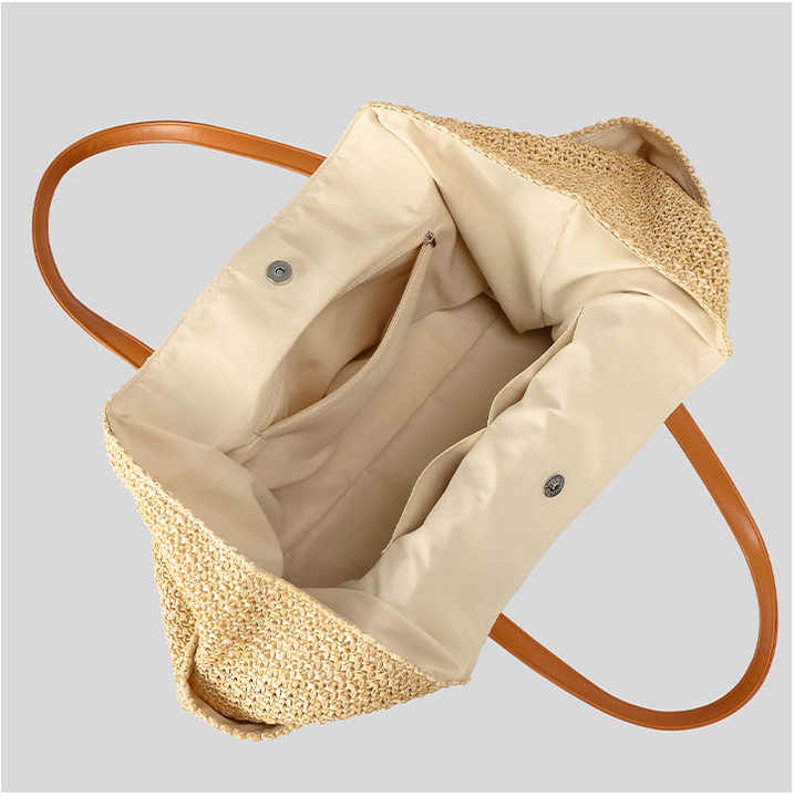 Large Straw Beach Bags for Women Woven Tote Bag Shoulder Handbags ...