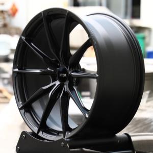 Rines Forjados HTOR Personalizados 19x9 20x10 21x10.5 22x11.5 5x112 5x114.3 5x130 5x120 en Negro Satinado para M4 G82 M5 <span class=keywords><strong>CS</strong></span> RS7 C8 X4 M F98 - Product Image 4
