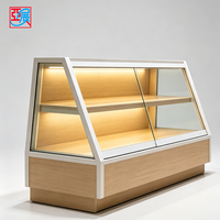 Solution d'aménagement intérieur pour boulangerie tout-en-un : Vitrine de boulangerie, comptoir de présentation de pâtisseries avec éclairage LED