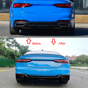 Nuevo Difusor de Parachoques Delantero Estilo RS5 con Luz Antiniebla y Tubo de Escape para Audi A5 S5 B9.5 S-Line 2020-2024 - Product Image 2