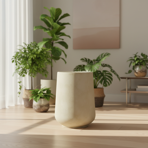 Pots à fleurs en fibre d'argile pour intérieur/extérieur, trou de drainage, écologiques, légers, biodégradables, durables, sculptés à la main, pour le jardin - Product Image 3