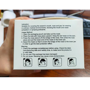 Kustom Logo 3 lapisan tapaboca desechables tapa bocas masker wajah Mascarilla desechable dengan popularitas tinggi - Product Image 4