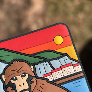 <strong>PVC</strong> Patches Embossed Iron Clothing Custom logo Heat Transfer Vinyl Rubber Garment <strong>Labels</strong> for Clothes - Product Image 2