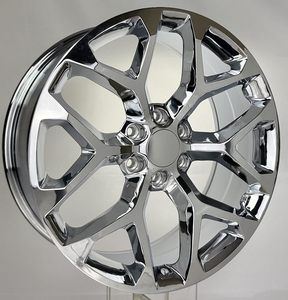 Nueva Llanta Forjada JUWA de 22 Pulgadas con Diseño de Copo de Nieve Cromado, 22x9, Patrón de Pernos 6x139.7/6x5.5, Compatible con Silverado, Suburban, Tahoe, Sierra, Yukon, Escalade - Product Image 5