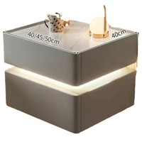 Moderne Intelligent Sans Fil Bluetooth Rock Board Serrure Suspension Chevet Armoire De Rangement En Bois Massif Salon Lampe Chambre Meubles