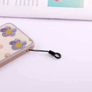 Cordon de téléphone noir en résine plastique avec boucle, accessoires pour téléphone portable, collection Printemps 2024, origine Yiwu - Product Image 2