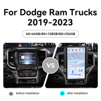 ZWNAV Pantalla de 14.5 Pulgadas para Dodge RAM 2019-2023, Radio de Coche Android 15, Navegación GPS, Multimedia, Carplay, Autoestéreo, Unidad Principal DSP