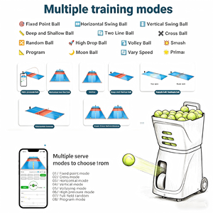 Máquina de Tenis Mini Portátil de Alta Calidad con Control por Aplicación IOS/Android, Robot Entrenador de Tenis - Product Image 4