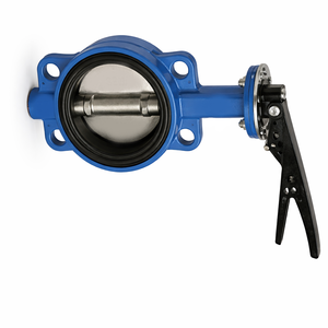 Válvula de Mariposa C-Way DN100 Manual PN16, Conexión Tipo Wafer, Cuerpo-DI y Disco-Asiento de Acero Inoxidable 304, NBR OEM para Plantas de Tratamiento de Agua - Product Image 2
