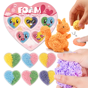 Vente en gros de jouets faits main pour enfants, perles en mousse, cristaux, pâte à modeler en mousse, argile à modeler - Product Image 2