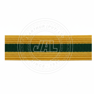 Manga de uniforme de fuerzas especiales trenza oro y lingotes verdes bordados - Product Image 1